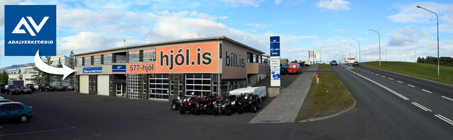 The Aðalverkstæðið building at Malarhöfði 2 in Reykjavík